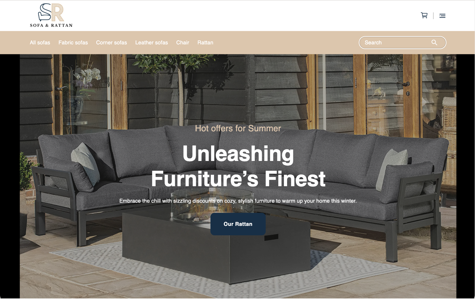 Sofa & Rattan